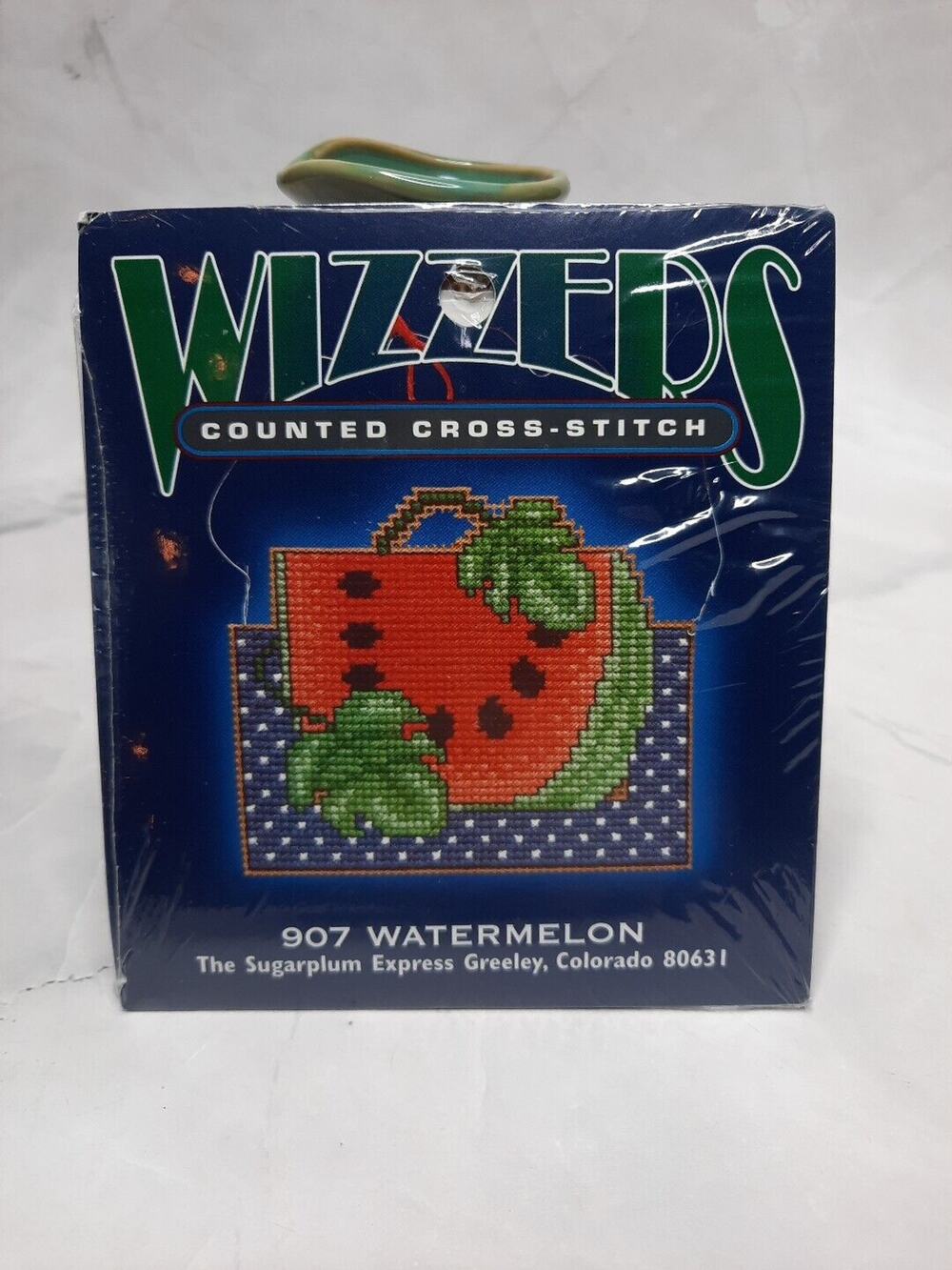 Vintage Janlynn Wizzers Counted Cross Stitch Kit Watermelon
